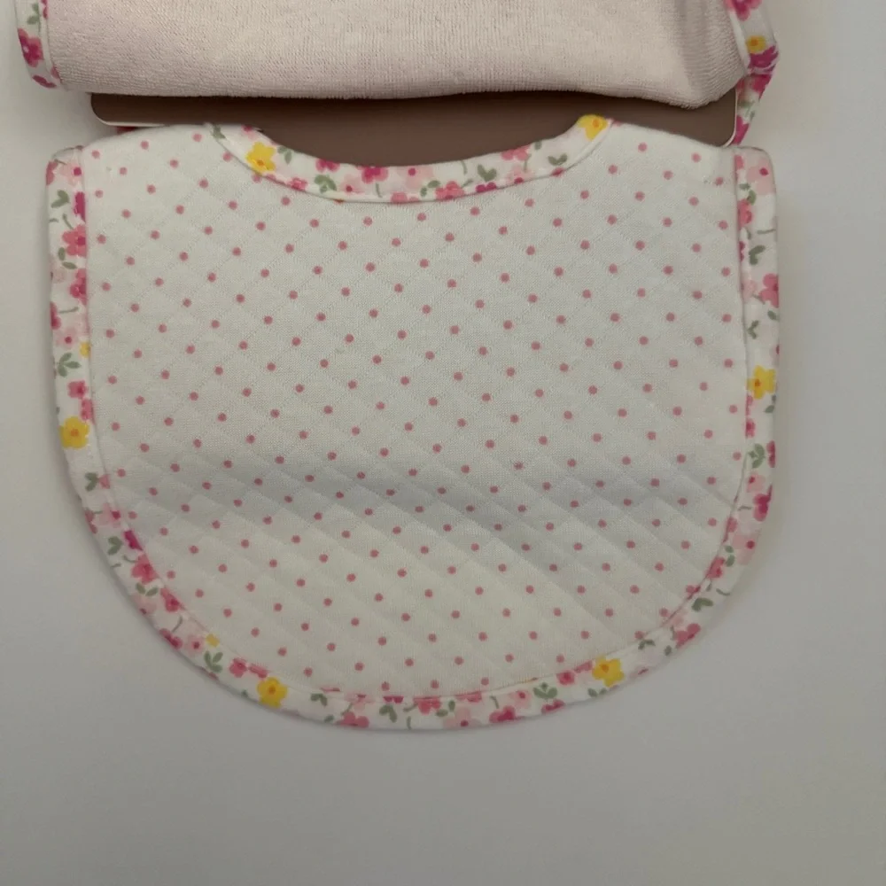 Bibs Soft Absorbent Hearts Floral Polka Dot Snap Closure 0-12M NEW | ChickPea